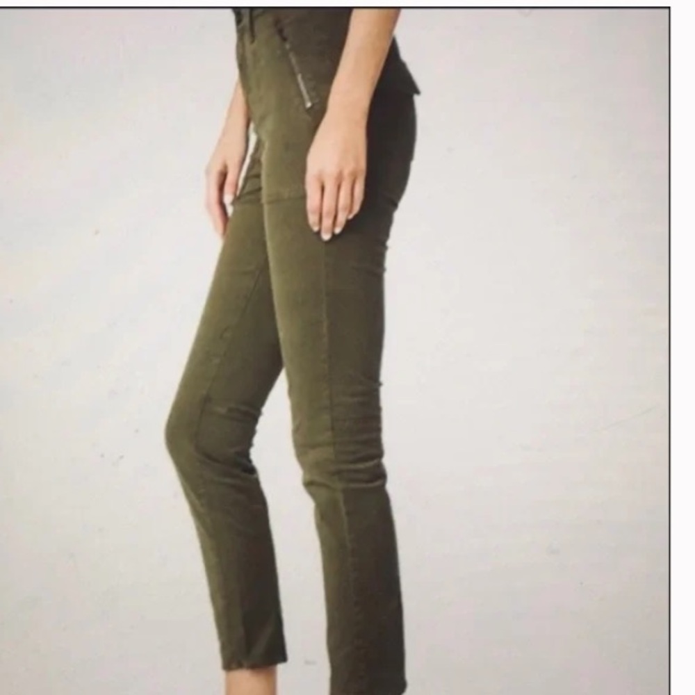 AG Adriano Goldschmied utilitarian Kinsley skinny jeans in army green - Picture 2 of 14